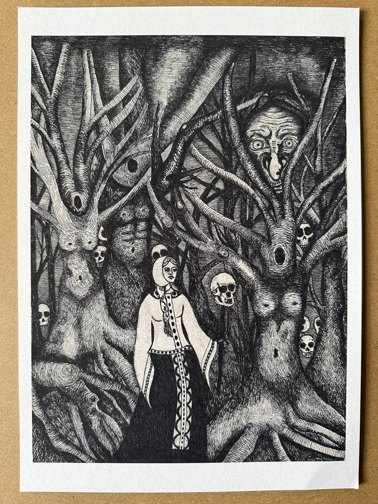 'Vassilisa The Beautiful' A4 Artist Print