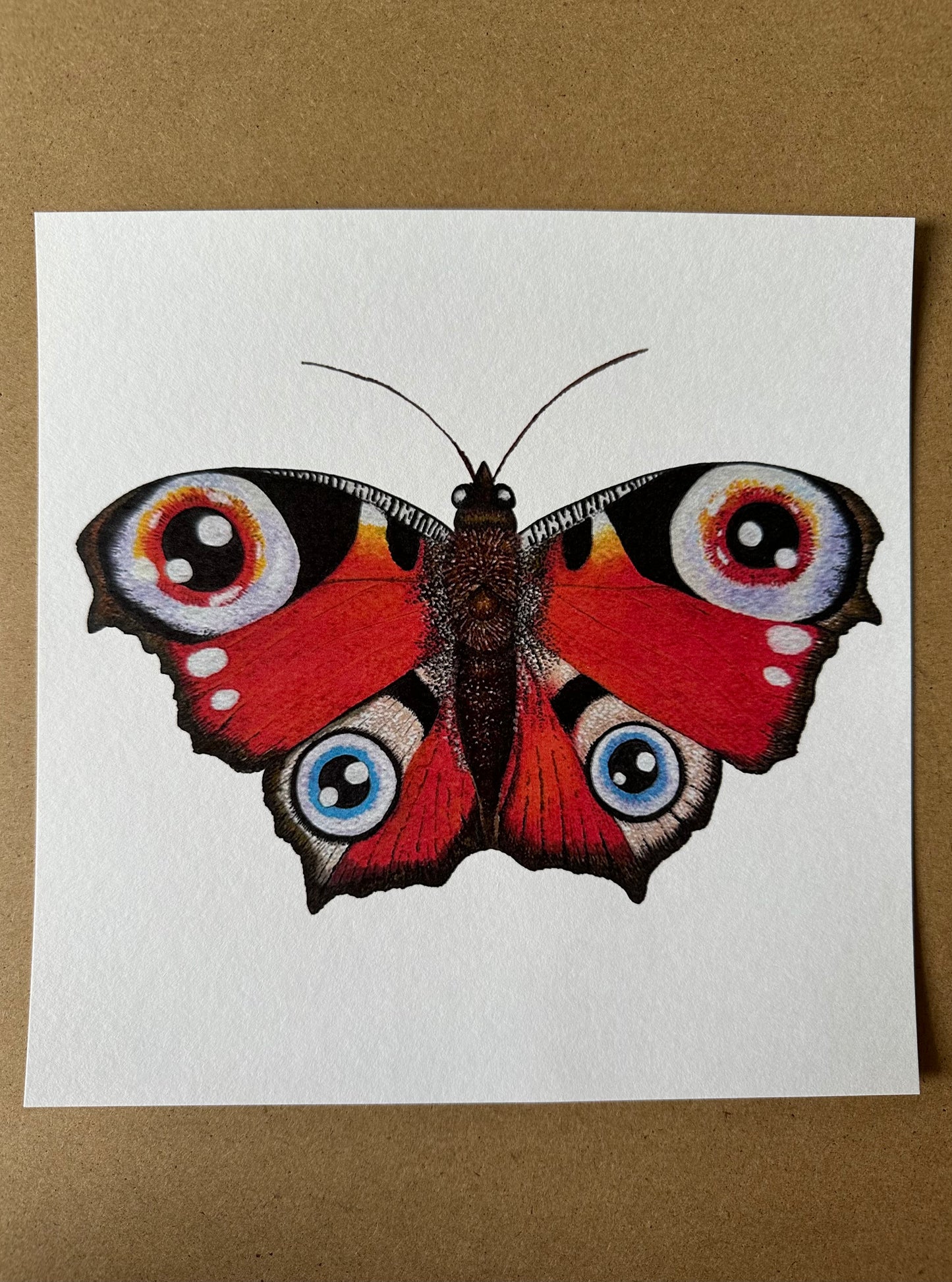 'Butterfly' 210mm Square Artist Print
