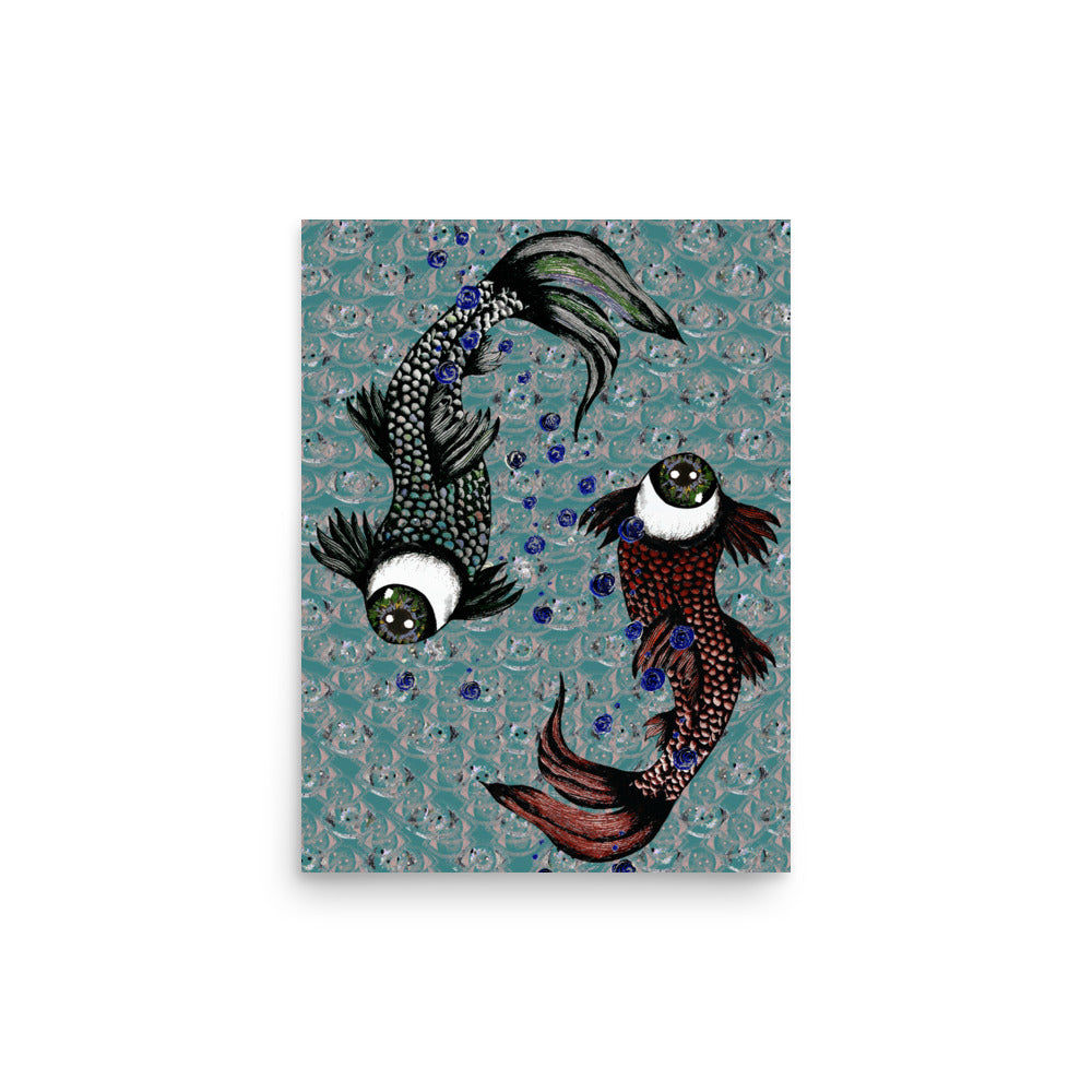 'Pisces' Luster Finish Poster