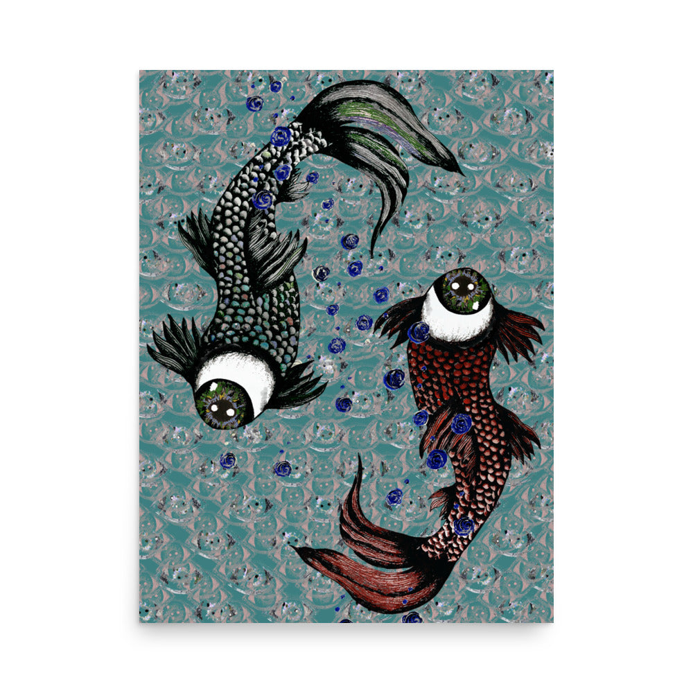 'Pisces' Luster Finish Poster