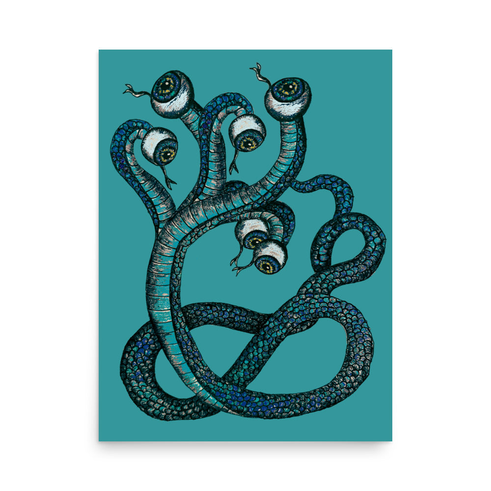 'Serpent Simple' Photo paper poster