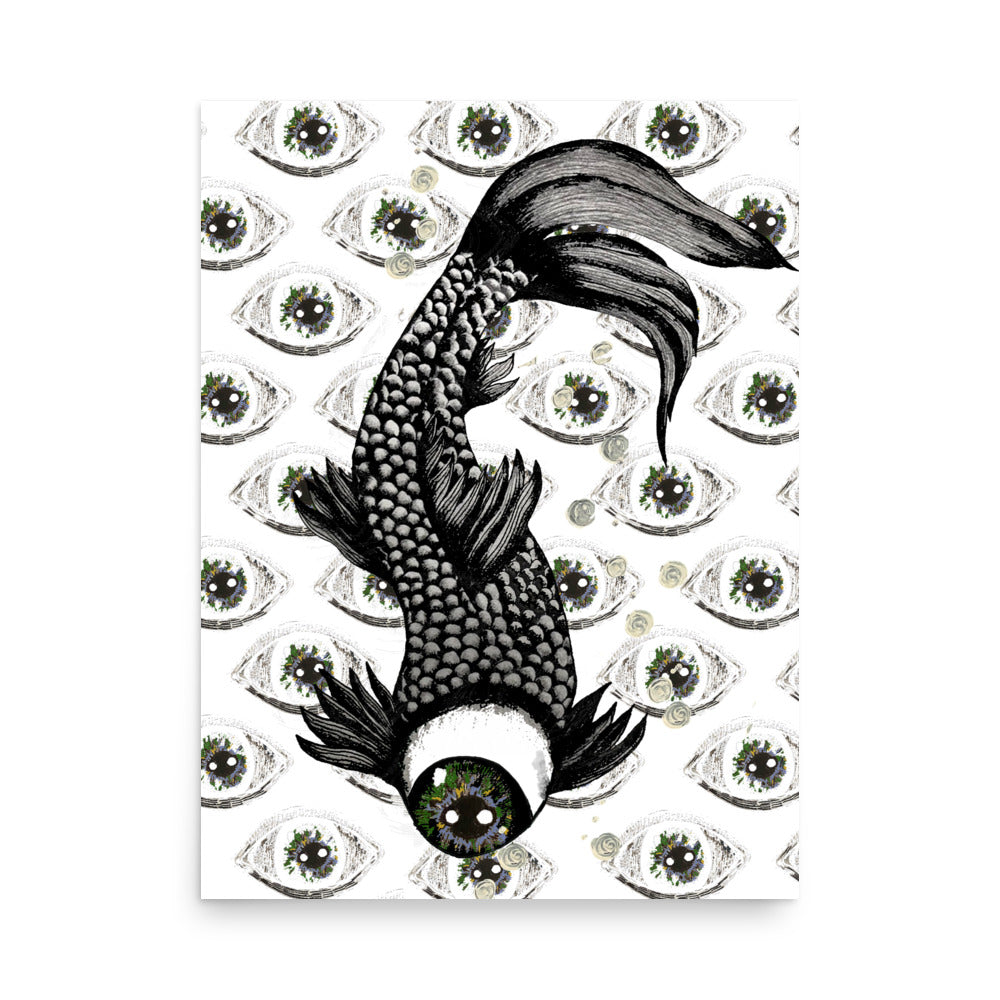 'Koi Fish' Photo paper poster