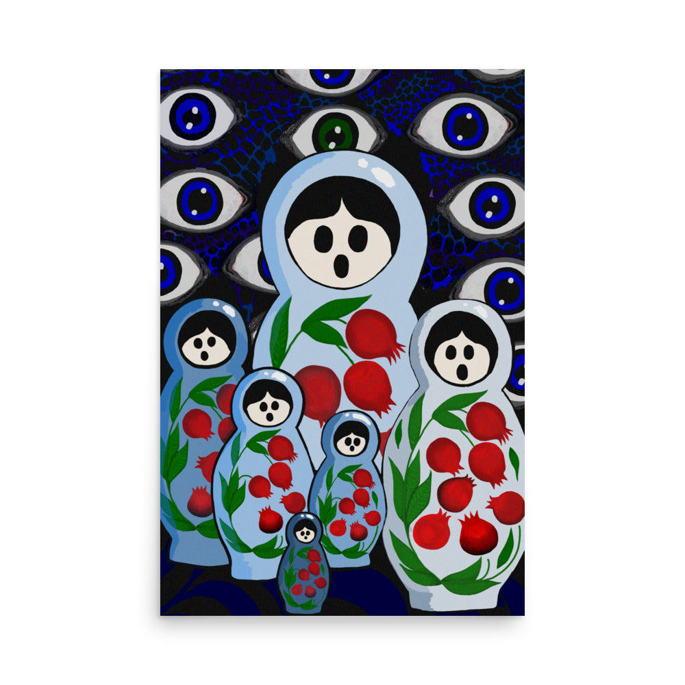 'We're Watching' Photo paper poster