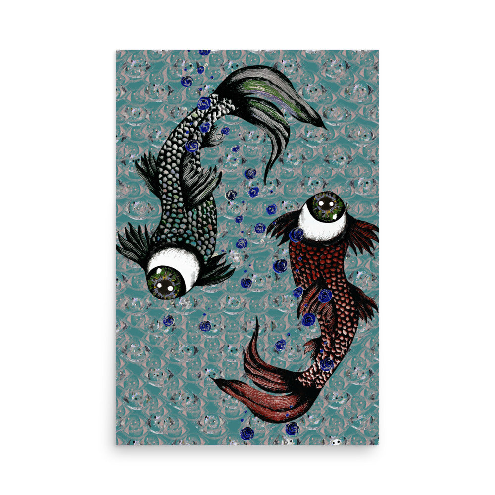 'Pisces' Matte Finish Poster