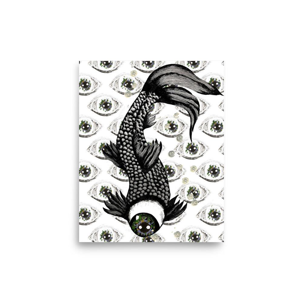 'Koi Fish' Matte Finish Poster