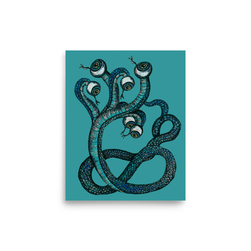'Serpent Simple' Matte Finish Poster