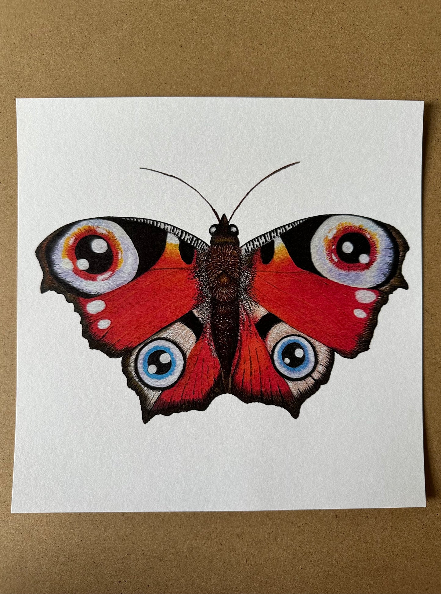 'Butterfly' 210mm Square Artist Print